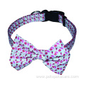 Nylon Dog Bow Tie Collar Plastic Release Buckles